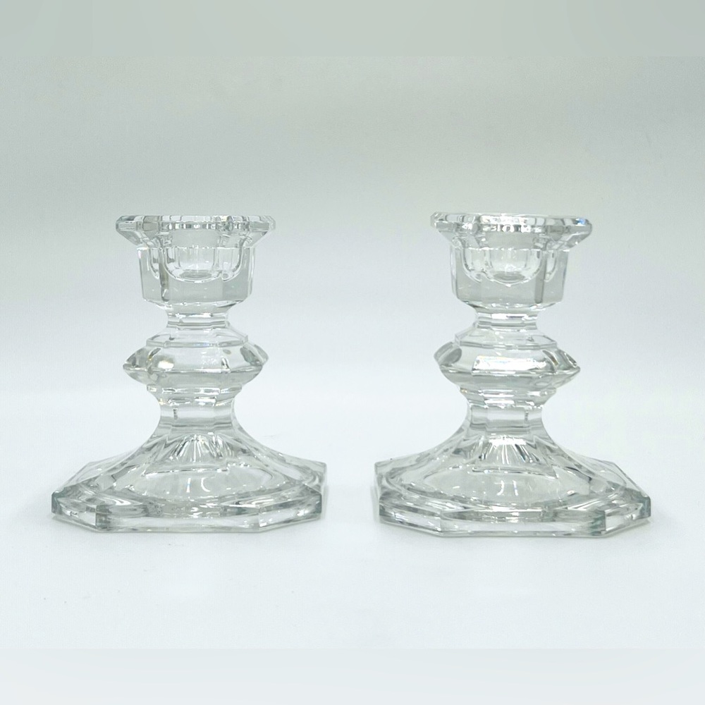 Mikasa “Edinburgh” crystal candle holders